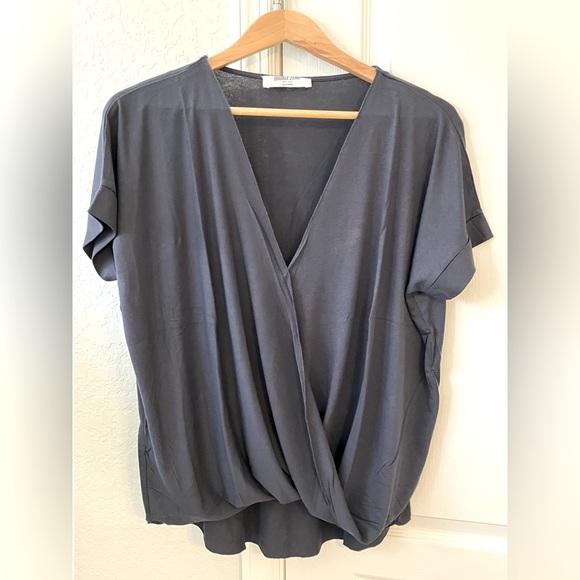 Tops - NWT Indigo Blue Wrap Style Top